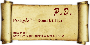 Polgár Domitilla névjegykártya